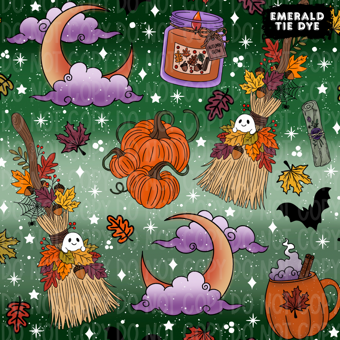 Ghosty Broom Seamless & PNG