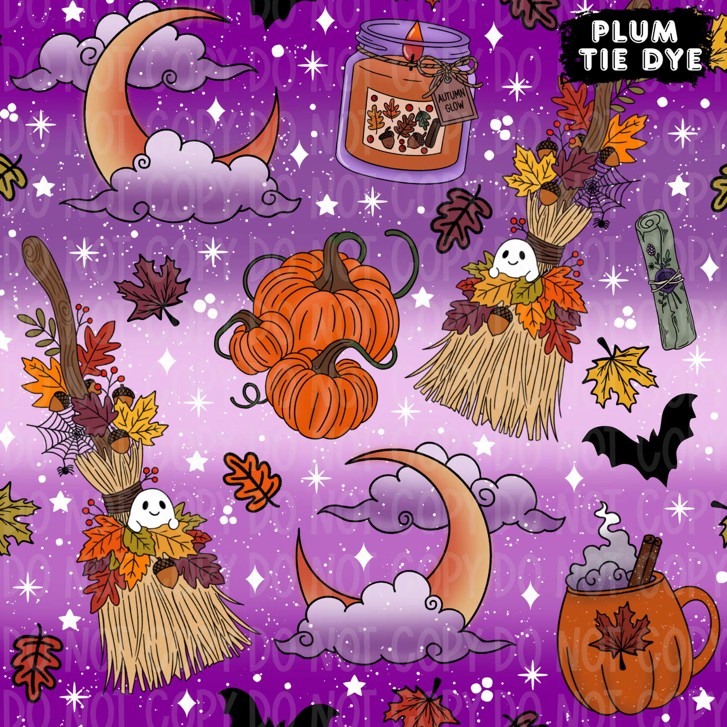 Ghosty Broom Seamless & PNG