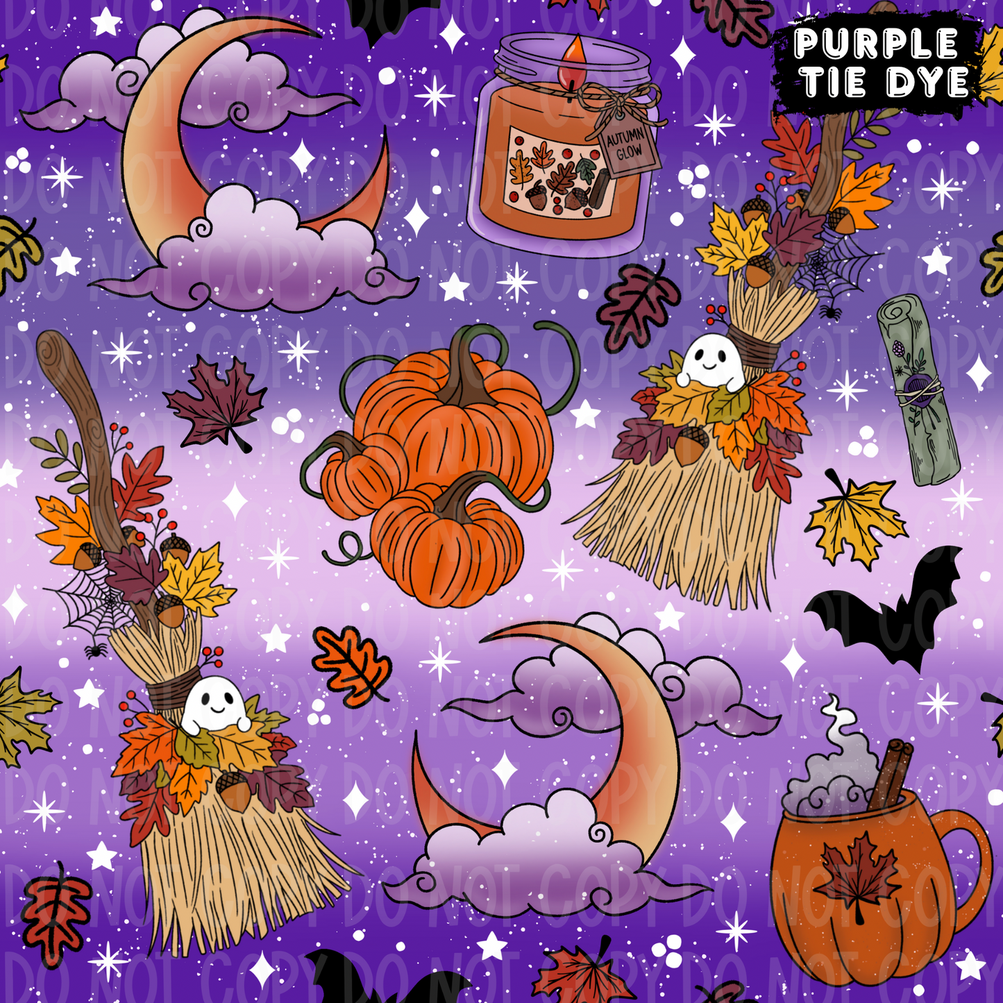 Ghosty Broom Seamless & PNG