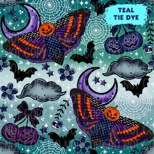 Spooky Moth Seamless & PNG