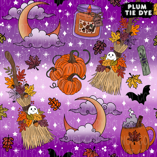 Ghosty Broom Seamless & PNG